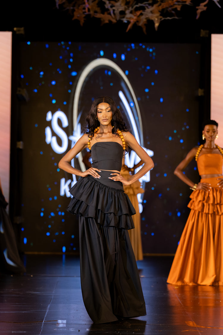 WARIDI SKIRT SET- BLACK