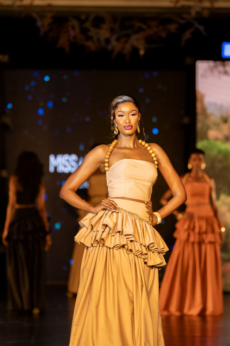 WARIDI SKIRT SET- BEIGE