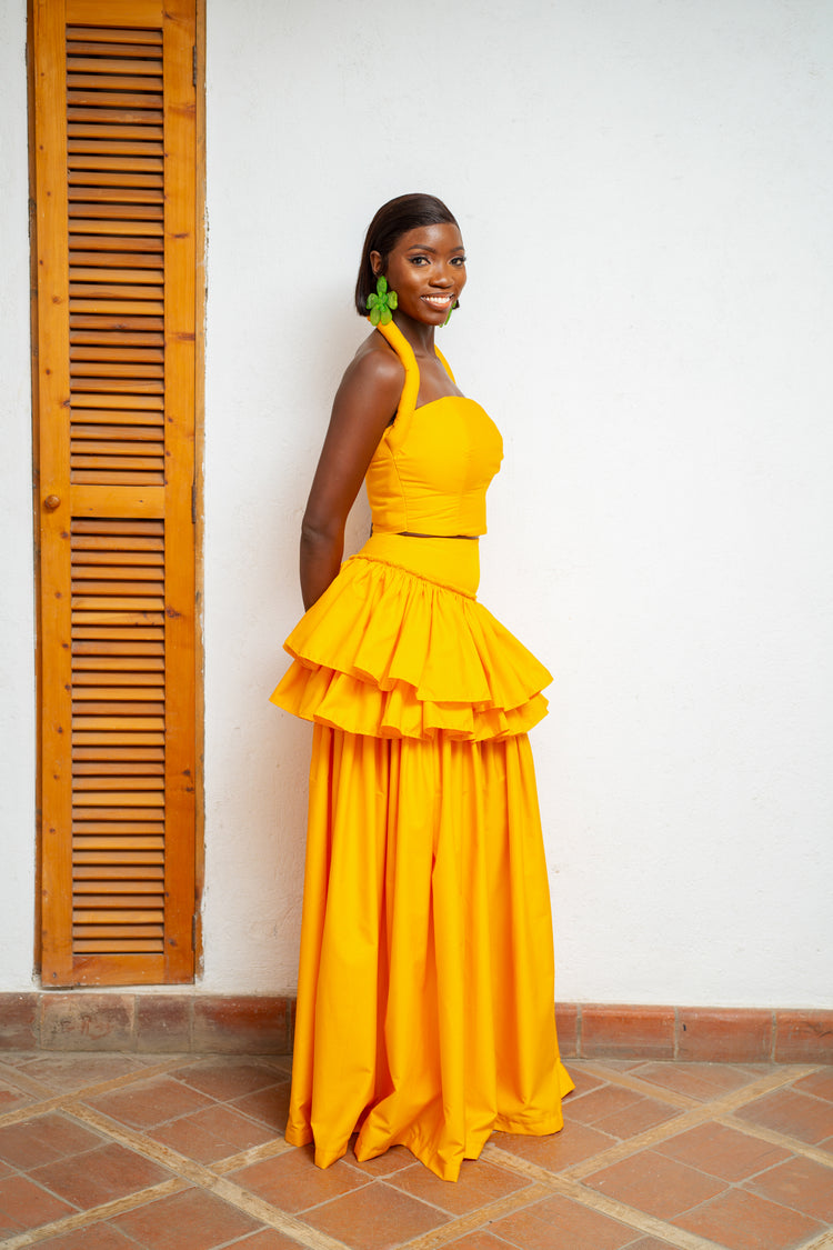 The Waridi Skirt Set - Mango