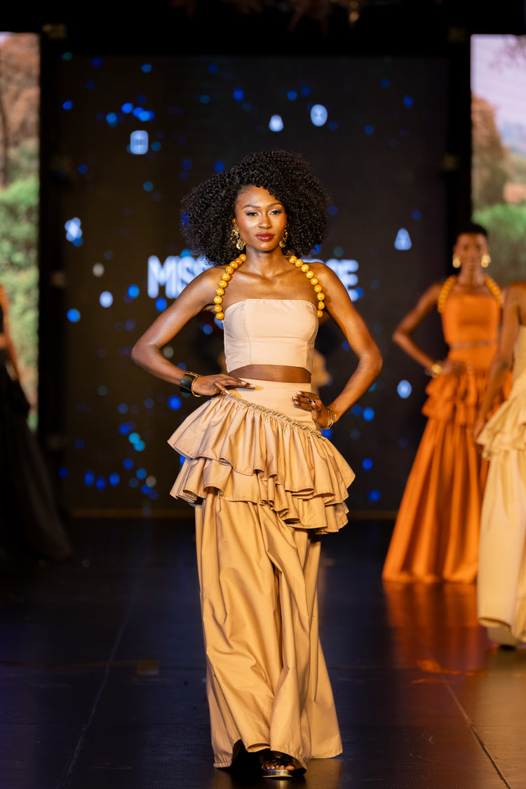 WARIDI SKIRT SET- BEIGE