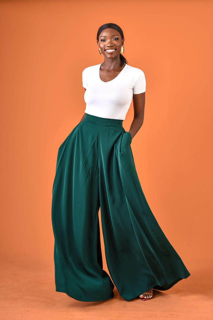 Afya Pants Emerald  Green